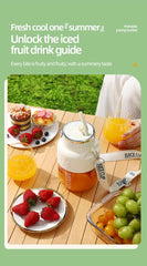 Wireless Portable Juicing Bucket Electric 800ml Sports Cup Fresh Fruit Juicer With Large Capacity and 10 Stainless Steel Blades
