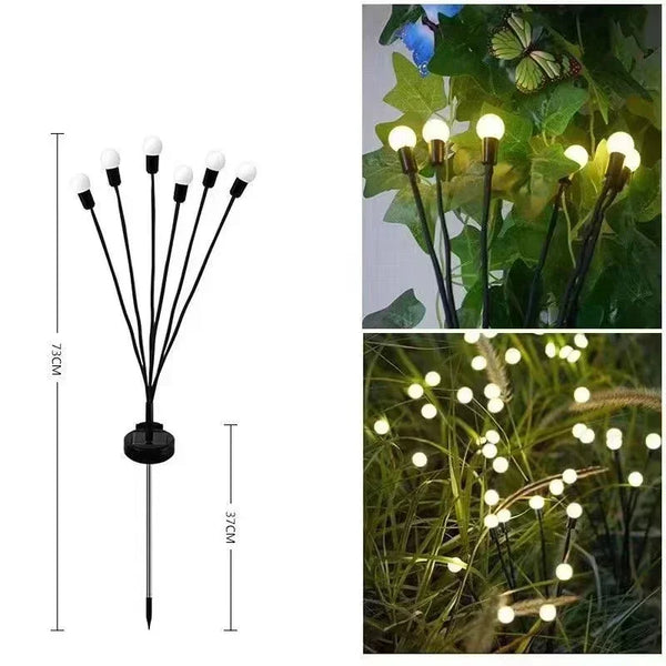 Solar Fireflies Outdoor Garden Light,  IP65 Waterproof for Yard Pathway Patio Balcony Landscape Decorative