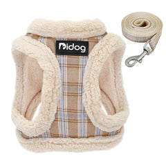 Winter Warm Dog Harness Vest Soft Padded Pet Chihuahua Puppy Harness Leash Set Adjustable For Small Medium Dogs French Bulldog Pet Shop