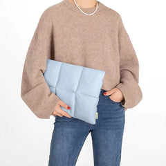 Puffy 13 14 Inch Laptop Sleeve Quilted Padded Computer Cover Bag for Women 14 16 inch Laptop Carrying Case for Macbook Air Pro
