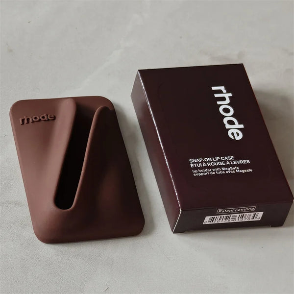 Snap-On Lip Case MagSafe Lip Gloss Holder With MagSafe Support Peptide Treatment Anti-Slip Single-Sided Case Mount Back Sticker