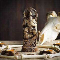 Viking God Goddes Sculpture Scandinavian Pantheon Resin Ornaments Freyja Statue Freya Norse Gods Carving Altar Heathen Asatru