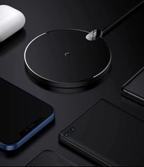 Baseus 15W Wireless Chargers For iPhone 16 15 14 Samsung LED Display Desktop Wireless Charging Pad For Airpods Fast Charger