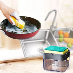 Kitchen Detergent Press Portable Soap Dispenser Pak Clean Cloth Dishwashing Pot Soap Dispenser Kitchen Tools, Kitchen Cleaning