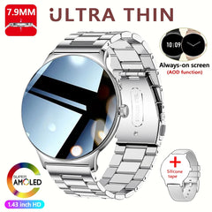 2026New 7.9mm Ultra-Slim SmartWatch Women Health Monitoring Always-On Display 100 +Sports Modes Bluetooth Call Smart Watch Women