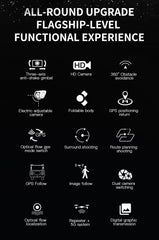 L109 PRO MAX GPS Drone 4K Professional 3-Axis PTZ HD Dual Camera WIFI FPV 360° Laser Obstacle Avoidance Brushless Motor RC 3000M