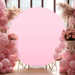 Champagne Round Photography Backdrop Cloth Cover Baby Shower Birthday Party Wedding Decor Photo Backdrop Cloth Circle Background