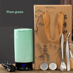 Car Electronic Incense Burner – Portable Ceramic Aroma Diffuser