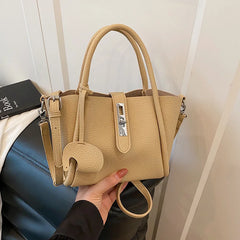 Fashion Leather Tote Bag – Versatile Casual Commuter Bag