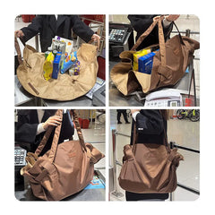 Large Capacity Foldable Travel Organizer Bag - Durable, Lightweight & Waterproof Tote/Duffel, Includes Picnic Mat
