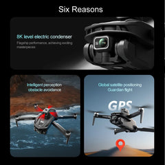 V168 MAX GPS Drone Professional 8K Camera Aerial FPV Brushless Avoiding Obstacle with Large Screen Remote Control Folding Drones