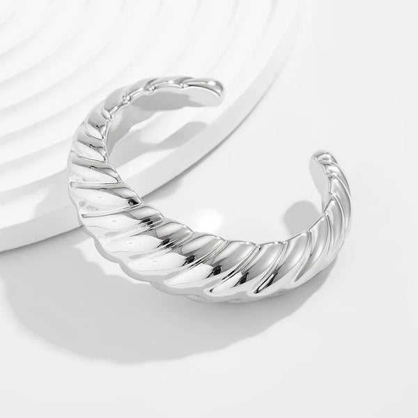 Exaggerated Irregular Cuff Bracelet – Hip Hop Rock Style