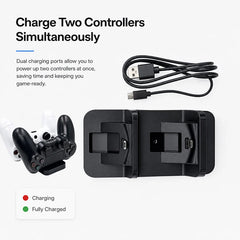 for PS4 Controller Charger USB Charging Dock Station for Sony Playstation 4 PS4 Controller Stand Double Handle Wireless Chargers
