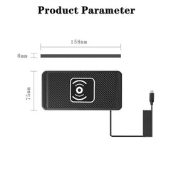 Car Wireless Charger Silicone Non Slip Pad for iPhone 17 16 15 14 Samsung Car Wireless Phone Chargers Fast Charging Station