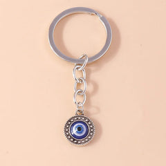 1Pc Bohemia Evil Eye Hamsa Hand Keychain for Women Men Blue Eye Sun Feather Key Ring Bag Pendant Car Key Holder Rings Wholesale