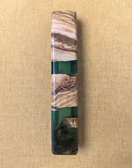 Handmade Mezuzah Case of Olive Wood and Epoxy Resin Jewish Home door Decor judaica Religious Gift for Jewish Home bless mezuzah