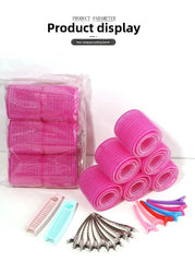 19-35pcs/Set Hair Roller Sets 18pcs Plastic Self Grip Heatless Hair Curlers 3 Sizes Hair Rollers Clips DIY Hairdressing Tools