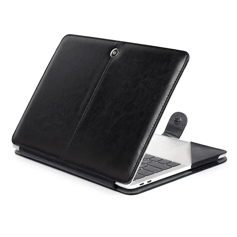 Leather Laptop Bag Case for MacBook Air 13 13.3 13.6 Retina M2 Mac Book Pro 14 Inch 2022 Folio Sleeve Carrying Cover Accessories