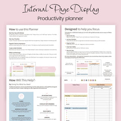 B5 Productivity Planner, Daily and Weekly Organizer with Priorities,To-Do List,Schedule,Floral Cover Journal for Time Management
