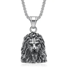 Vintage Christian Jesus Cross Bell Pendant Motorcycle Bell Necklace Punk Biker Religious Exorcist Lucky Jewelry for Men's