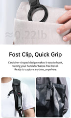 Ulanzi MA30 Carabiner-Mounted Phone Tripod for iPhone 15 14 13 12 Pro/Pro Max Dual-sided Magnet Tripod Desk Mount Phone Handle
