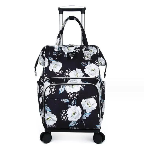 Women hand Carry On hand luggage Trolley Bags Expansion Spinner Suitcase Bag Cabin Size 20" Women travel Trolley Bags On Wheels