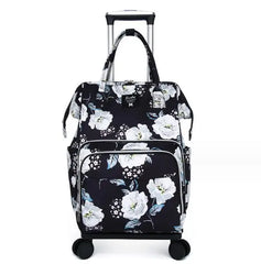 Women hand Carry On hand luggage Trolley Bags Expansion Spinner Suitcase Bag Cabin Size 20" Women travel Trolley Bags On Wheels