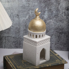 Ramadan Ornaments Resin Material Mosque Islamic Castle Statue Family Tabletop Atmosphere Decoration Architectural Style Gift