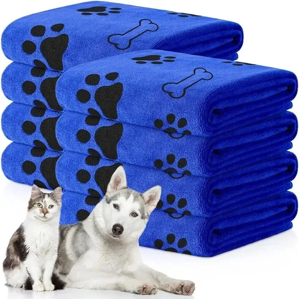 Quick-Dry Microfiber Dog Towel – Absorbent Pet Bath Cloth Pet Shop