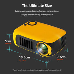 A2000 Mini Projector Portable Home Cinema 3D LED Video Projector 4K 1080P Gaming Laser Beamer with HD Port for Smart TV Box