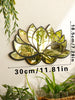 1Pc Acrylic Lotus Flower Wall Mirror – Decorative Modern Wall Hanging, Wooden Home Decor for Living Room, Bedroom, and Office - TK806-MS9623