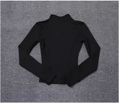 Women Sport Jacket Long Sleeve Shirt Workout Coat