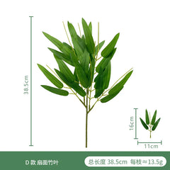 Fake Plant Home Living Room Decor Simulation Green Eucalyptus Leaves Jungle Arrangement Flower Arrangement Accessories