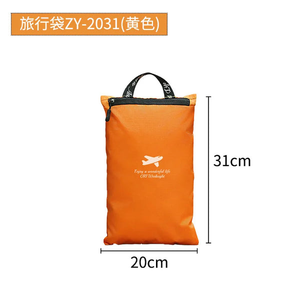 Foldable Waterproof Dry Bag, Oxford Cloth Portable Storage Pouch for Camping, Hiking & Swimming