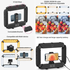 Ulanzi U200 U-200 Smartphone Video Rig  LED Video Light 2 in 1 Ring Light Cold Shoe for Microphone Tiktok Youtube Live Rig Light