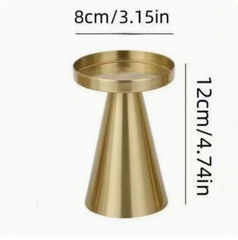 2026 gold and black Candle Holder New Romantic Candlelight Dinner Creative Iron Art Home Decoration Ornament
