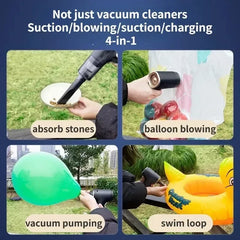 2026 New 4-in-1 Cordless Car Vacuum Cleaner 18000PA Strong Suction & Air Blower Handheld Wireless for Car Home Pet Hair Dust
