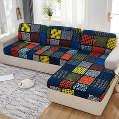 new floral printed stretch sofa seat cushion cover backrest cover protector for couch sofa cover L shape chaselong slipcovers