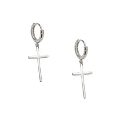 925 Sterling Silver Cross Earrings For Women Trendy Earring Jewelry Prevent Allergy Party Accessories Gift