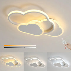 Cloud Ceiling Light,32w Creative LED Ceiling Lamp with Dimmable Remote Control 3000-6500k 2800lm,for Living Room