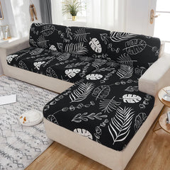 new floral printed stretch sofa seat cushion cover backrest cover protector for couch sofa cover L shape chaselong slipcovers