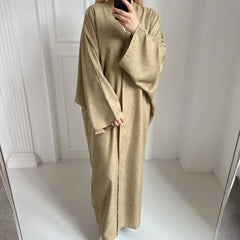Summer Abaya Dubai Turkey Muslim Batwing Sleeves Islamic Clothing Women Hijabi Outwear Ramadan Eid Kaftan Open Front Kimono
