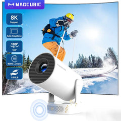 Magcubic Projector HY300 PRO + 8K Android 14 Dual Wifi6 Allwinner H726 BT5.4 1080P 1280*720P Home Cinema Outdoor Projetor