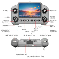 Original new A1R GPS Drone 4K Professional 8K HD Dual Camera Brushless Motor 5G WIFI FPV Foldable RC Quadcopter Helicopter toys