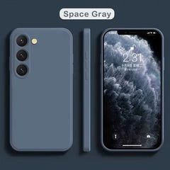 Delicate Liquid Silicone Camera Lens Protector Cases For S23 S24 S25 FE For Samsung Galaxy S23 S24 S25 S26 UItra Plus soft Cover