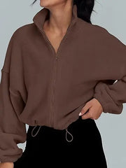 Women’s Polar Fleece Zip Hoodie Jacket