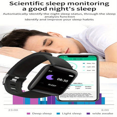 D13 Smart Watch Men Women 116 Plus Sports Mode Running Track Fitness Smart Band Message Reminder Smart Bracelet For Android IOS