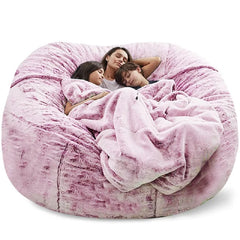 Soft Warm 180*90cm Fur Giant Removable Washable Bean Bag Bed Cover Comfortable Living Room Furniture Lazy Corner Sofa
 Coat