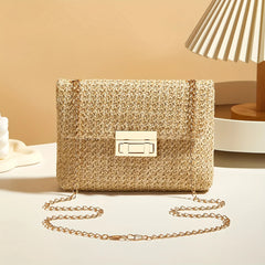 Woven Straw Handwoven Women's Shoulder Bag