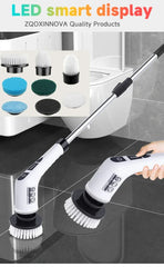 Electric Spin Scrubber, Bathroom Cordless Cleaning Brush Power Scrubber with  Replaceable Brush Heads, Electric Cleaning Brush